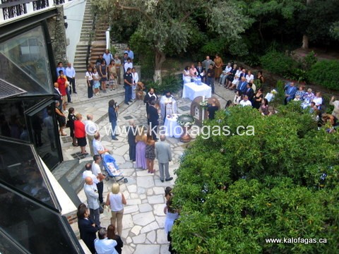 Baptism at St. John Prodromou Church, below street level (catacombs) in Thessaloniki