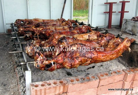 IMG_4462-2 Whole lamb on the souvla, St. Panteleimon Church Festival, Markham, Ontario